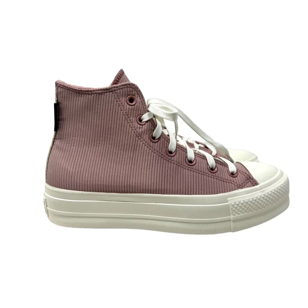 Converse Ctas Lift Counter Climate Platform Hi Sneaker Women Pink Canvas A06148C